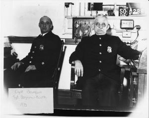 Capt. Bourquin and Sgt. Bengamin Booth - 1935